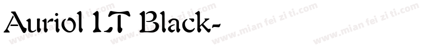Auriol LT Black字体转换